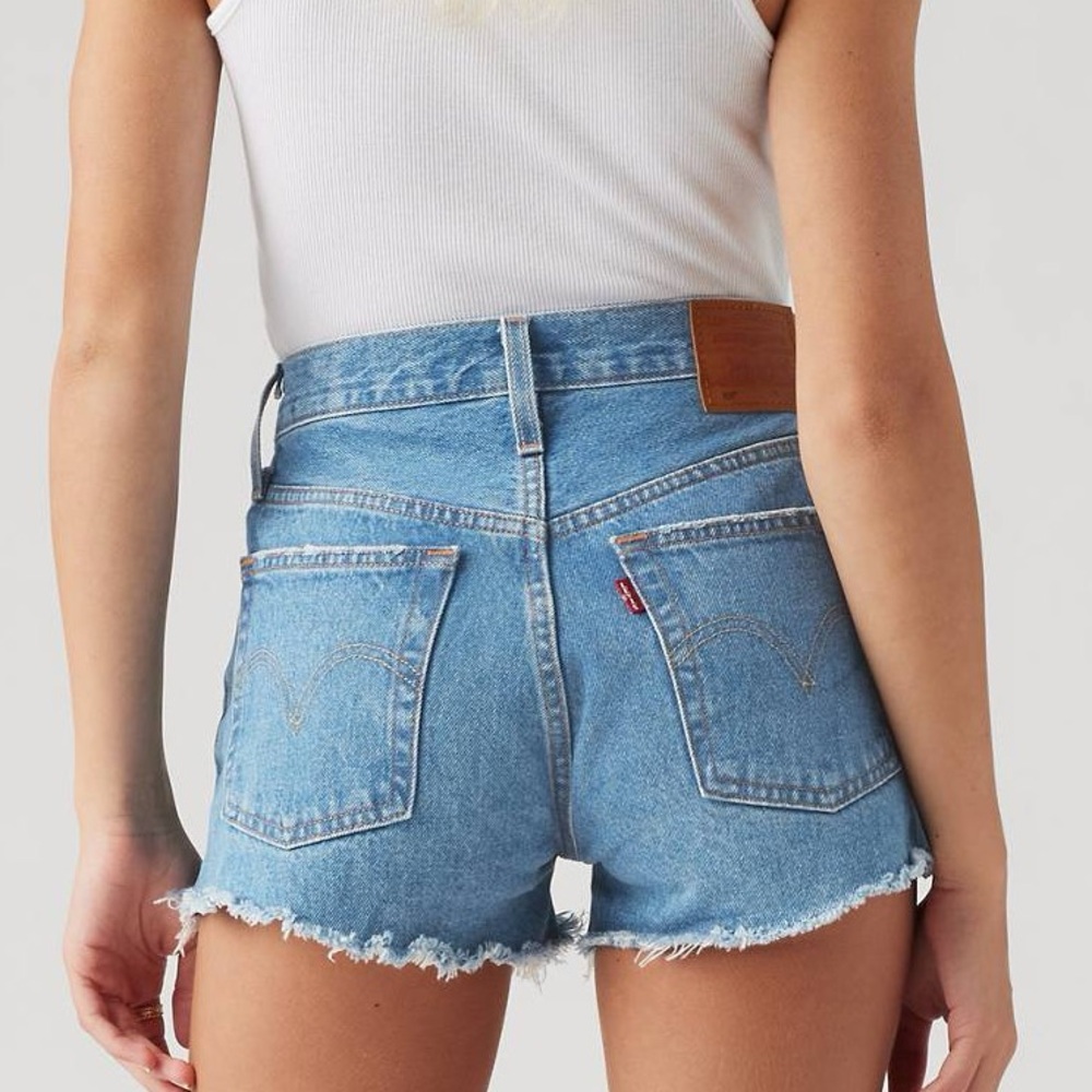 Levi's Blue Jean Shorts High-Waisted Vintage Style